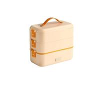 Self Cooking Electric Lunch Box, Portable Food Warmer, 304 Stainless Steel Inner Pot self Heating Lunch Box, Adult Insulated Lunch Box, Suitable for Home Office Travel Cooking Food B,1.2L