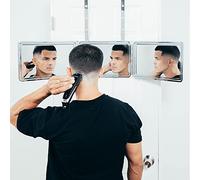 Self Cut System: Perfecting Self Grooming - Black Lambo 3-Way Mirror with Free Educational Mobile App