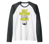 Self Defense, Daily Sense Raglan Baseball Tee