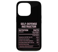 Self-Defense Instructor Nutritional Facts Case for iPhone 13 Pro