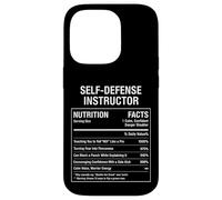 Self-Defense Instructor Nutritional Facts Case for iPhone 14 Pro