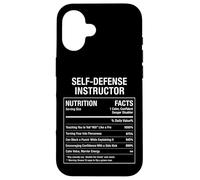 Self-Defense Instructor Nutritional Facts Case for iPhone 16