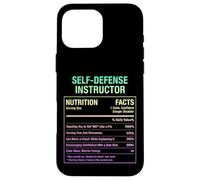 Self-Defense Instructor Nutritional Facts Case for iPhone 16 Pro Max