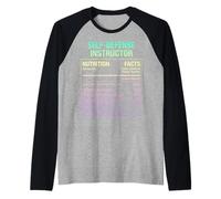 Self-Defense Instructor Nutritional Facts Raglan Baseball Tee