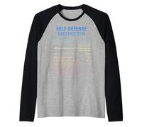 Self-Defense Instructor Nutritional Facts Raglan Baseball Tee