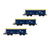 Self Discarging Wagon Rolling Stock Freight Train Model Fals PKP 1:87 Scale 3pcs