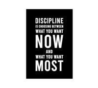 Self-discipline Is Choosing between What You Want Now And What You Want Most - Motivational Quotes Canvas Poster Bedroom Decor Landscape Office Room Decor Gift Unframe-style 20x30inch(50x75cm)