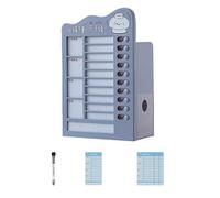 Self-Discipline Punching Card Holder Pen Student Planner Pencil Desk Organizers Task Planning Board Desk Organizers Self-Discipline Punching Card Pen Task Planning Board