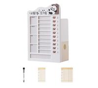 Self-Discipline Punching Card Holder Pen Student Planner Pencil Desk Organizers Task Planning Board Desk Organizers Self-Discipline Punching Card Pen Task Planning Board