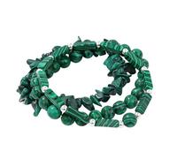 Self-Discovery Mala 3-Piece Gemstone Stretch Bracelet Set for Women - Triple Stack Boho Layering Bracelets in Matching Tones, One Size, Stone, no gemstone