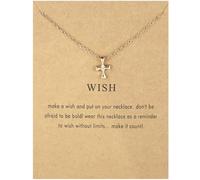 Self-Discovery Mala Inspirational Necklace for Women - Unique Gold Pendant Spiritual Jewelry Gift, Klein, Metal, No Gemstone