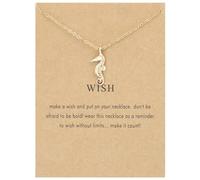 Self-Discovery Mala Inspirational Necklace for Women - Unique Gold Pendant Spiritual Jewelry Gift, Klein, Metal, No Gemstone