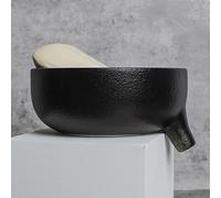 Self Draining Soap Dish, Ceramic Soap Dish with Drain for Bathroom Shower, Kitchen Sponge Holder Dish Sponge Holder for Kitchen Sink Ceramic Soap Holder Case Tray…