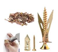Self Drilling Anchors Screws, Self Drilling Drywall Anchors and Screws kit for Wet and fix Drywall Anchor Repair Tools for Fixing Garden Statues,Patio Furniture,Garden Deco (50, 1.57+1.77in)