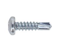 Self Drilling Screw 4.8 x 19mm Pan Head Phillips Zinc Pack of 100 - Sealey SDPH4