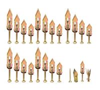 Self-Drilling Screws and Dowels Set, 80 Pieces Drywall Dowels with 4 Sizes, 80 Pieces Screws, Carbon Steel Plasterboard Fixings, No Drill Hole for Hanging Mirrors, Picture Frames, Painting