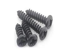 Self Drilling Screws， Pack Of 1000 Carbon Steel Electrical Self Tapping Screws Black M1x(3-5) mm(4mm)