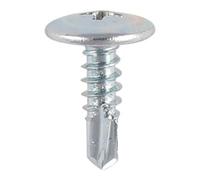 Self-Drilling TEK Screws, Metal Roofing and Framing Fasteners, Hex Head, Wafer Head and Pan Head (Pack of 20, 50, 100, 200, 500, 1000) (200, Wafer - 4.2x25 (8x1))