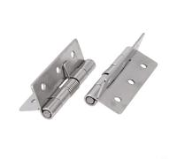 Self Duty Applications Door Hinge 304 Stainless Steel 2-Piece Closing Brushed Finish for Doors Cabinets Boxes 1 15 Heavy 25 3 4 Inch Installation Hardware