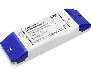 Self Electronics SLT100-12VL-E LED Transformer Constant Voltage 100W 0-8.33A 12 V/DC Not Dimmable, Moeb Grey, Blue Power: 100W