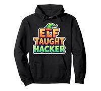 Self Elf Tought Hacker Christmas Funny Tech Wiz Geek Nerd Pullover Hoodie