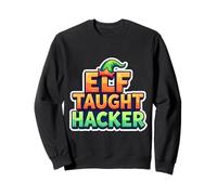 Self Elf Tought Hacker Christmas Funny Tech Wiz Geek Nerd Sweatshirt