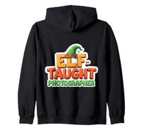Self Elf Tought Photographer Christmas Photography Lover Fun Zip Hoodie