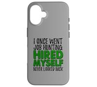 Self Employed Boss Funny Hired Myself Quote Case for iPhone 16
