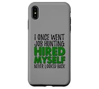 Self Employed Boss Funny Hired Myself Quote Case for iPhone XS Max