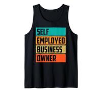 Self Employed Business Owner Freelancer Job Boss Work Tank Top