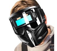 Self-extinguishing welding - Automatic face protection, Robust hoods for welders | Helmet with adjustable lens and integrated filter, Ideal for tube installation sculptors and builders safe