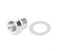 Self Extracting M30 Bicycle Crank Bolt Kit for SRAM For DUB Spare Parts Suitable for Various Cycling Models (Silver)