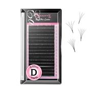 Self-Fanning Eyelashes Auto Easy Fan Laughs for Volume Technique C D Curl Eyelash Extension 2D-20D Large Quantity 16 Rows at the Root Pre-Glue D-Curl Thickness 0.05 mm Thickness 11 mm