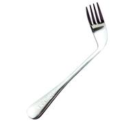 Self-Feeding Elderly Spoon Fork - Stainless Steel Ergonomic Tool, Curved Comfort Design, Durable | Perfect for Seniors Disabled People Mealtime Aid, Independence Support, Assisted Eating, Care Routine