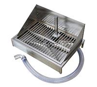 Self-Flushing Stainless Steel Pet Toilet with Removable Fence & Post - Indoor/Outdoor Potty Training Solution for Dogs & Cats (60x42x10 cm)