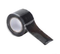 Self Fusing Silicone Tape 2.5cm x 1.5M - Thicker Pipe Leak Repair & Electrical Insulation - Waterproof Seal for Plumbers, RV, Boat, Roof & Cable Splicing(black)