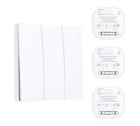 Self-Generating Wireless Light Switch No for battery Required(white 1-3)