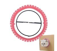 Self Groom Cat Brush, Wall Corner Pet Grooming, Soft Bristle Scratch Pad Tool, Automatic Removal for Indoor Cats Furniture Corners Climbing Use Home Setup, Cat Grooming Tool, Self Care Scratcher