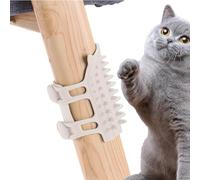 Self-Grooming Brush for Cats - Silicone Massage Wall Corner Self-Grooming | Ortable Massage Brush for Itch Relief, Remove Tangles, Dirt and Adjustable Computer Table