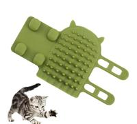 Self-Grooming Cat Brush - Adjustable Silicone for the Corner, Portable Massage Brush Device for Dogs Kittens, Puppies, Soft Face Scratcher for Table Legs