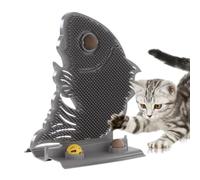 Self Grooming Cat Brush Kitten Fish Shape Corner Massage Toy