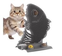 Self Grooming Cat Brush Kitten Fish Shape Corner Massage Toy