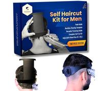 Self Haircut Kit for Men | 2Pcs SelfCut Guide for Men: Neckline Shaving Template & Fade Guide | Adjustable Size Hair Fade Tool & Stable Neckline Template | Hair Cut for Kids & Seniors