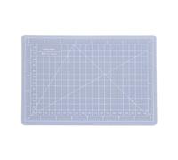 Self Healing Cutting Mat, A5/A4/A3 Translucent Cutting Pad Non Slip Cut Board Non Reflective Craft Supplies for Rubber, Stamp, Sewing, Crafts (A5-Semi-Transparent Cutting Board)