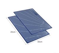 Self Healing Cutting Mat for Quilting, A4/A5 Rotary Craft Board, PP Material, Blue/Yellow/Green, 45x30cm and 30x22cm Sizes(2PCS A4 Blue)