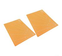 Self Healing Cutting Mat for Quilting and Rotary Crafting, for Durable PVC Board with Grid Lines, for A4 and A5 for, Essential Tool for Sewing and Paper Cutting(2PCS for A4 Yellow)