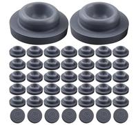 Self Healing Injection Ports, 20mm Film-Coated Rubber Stoppers, 100Pcs Mushroom Growing Supplies for Glass Vial and Liquid Culture Jars