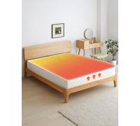 Self Heated Mattress Topper Thermal Warming Microfiber Cover Soft Insulated Heat Retaining Bed Mattresses Protector (Double 137 x 190 cm)