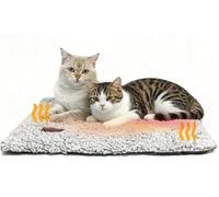 Self Heating Cat Bed 90x60cm, Detachable Self-Warming Pet Blanket , Washable Heated Pet Blanket Dog Bed Pad, Non-Slip Warming Pet Pad without Electricity for Indoor and Outdoor, Garden, Sofa, Gray,L