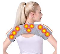 Self-Heating Double Shoulder Support Tourmaline Hot Moxibustion Magnetic Therapy Shoulders Pad Neck Body Pain Relieve Protector,XL (Size : XL)